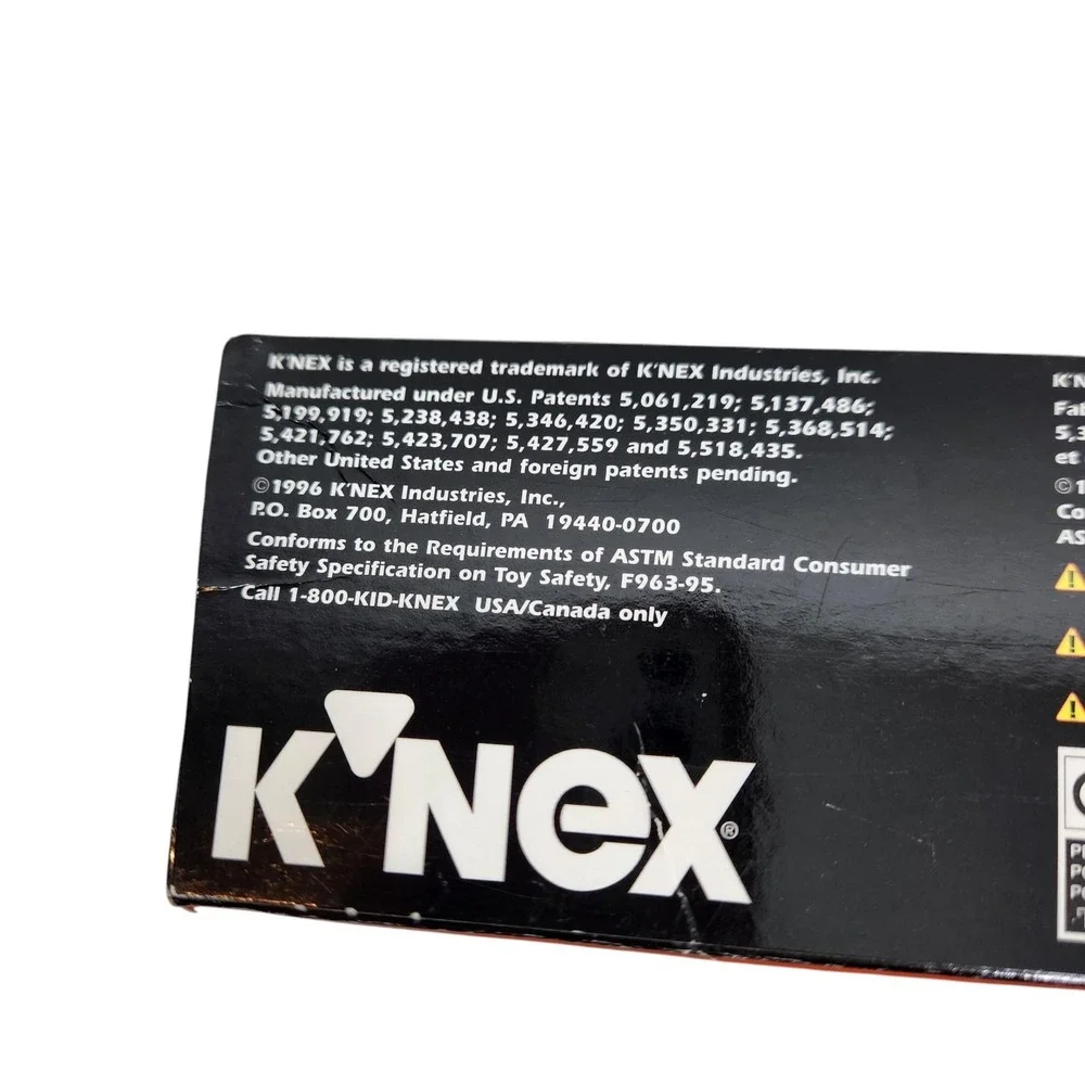 Vintage 1996 K'NEX KINEX Rubber Band Speedsters Building Set Age 7+ Racing Toy